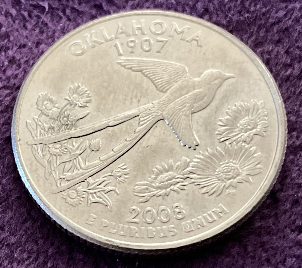 Washington Quarter 2008 D Oklahoma  coin collectible - Main Image 2