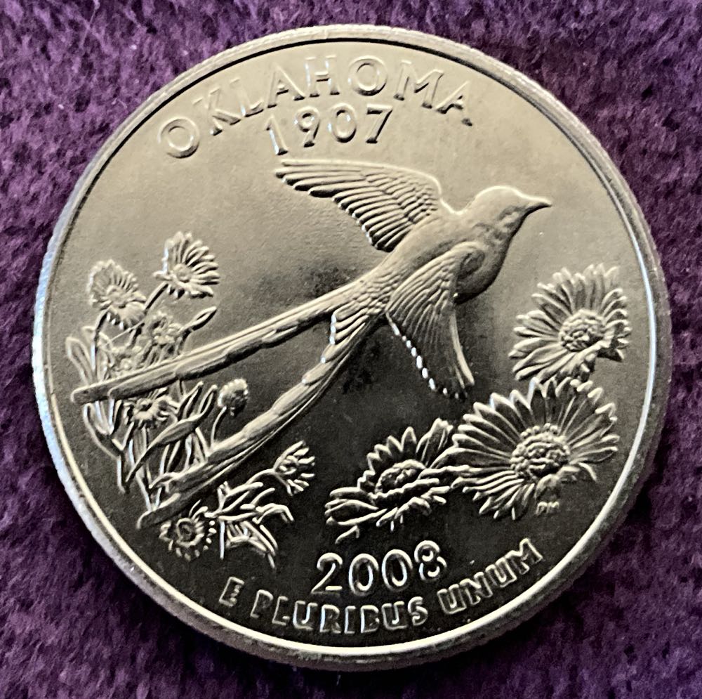 Washington Quarter 2008 D Oklahoma  coin collectible - Main Image 4