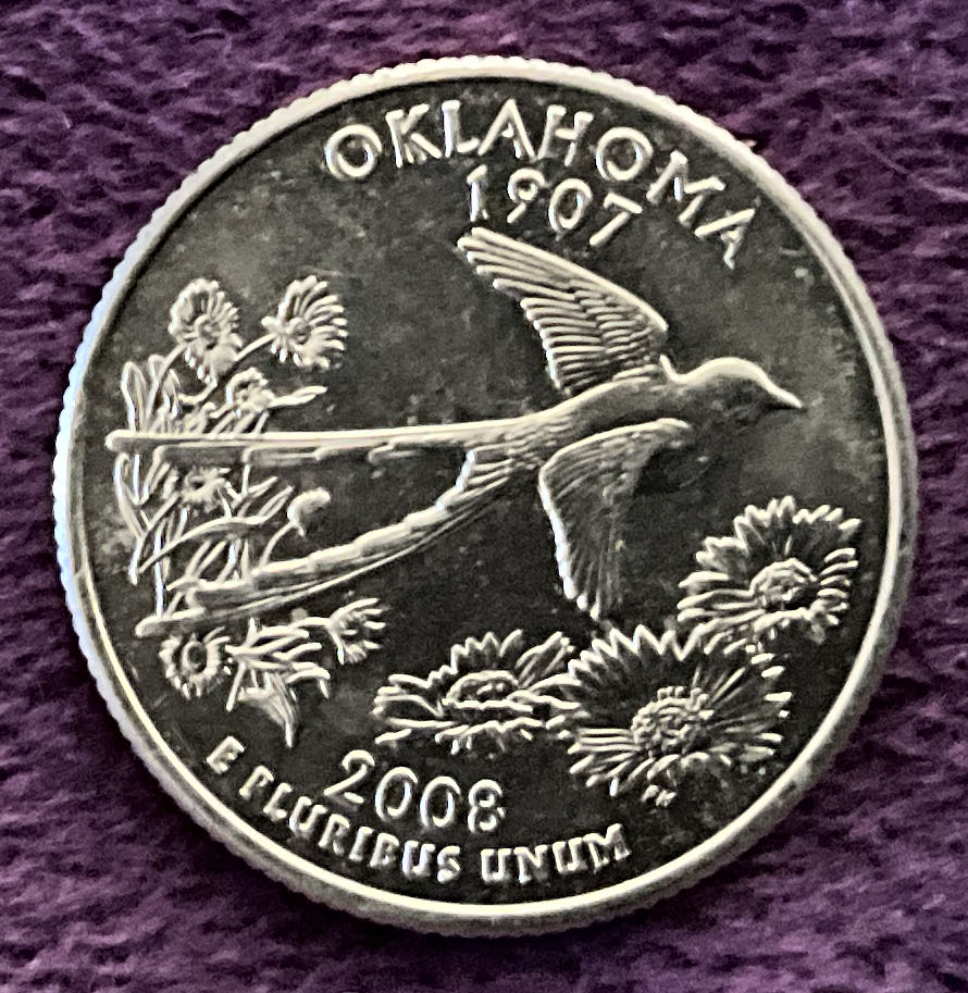 Washington Quarter 2008 D Oklahoma  coin collectible - Main Image 4