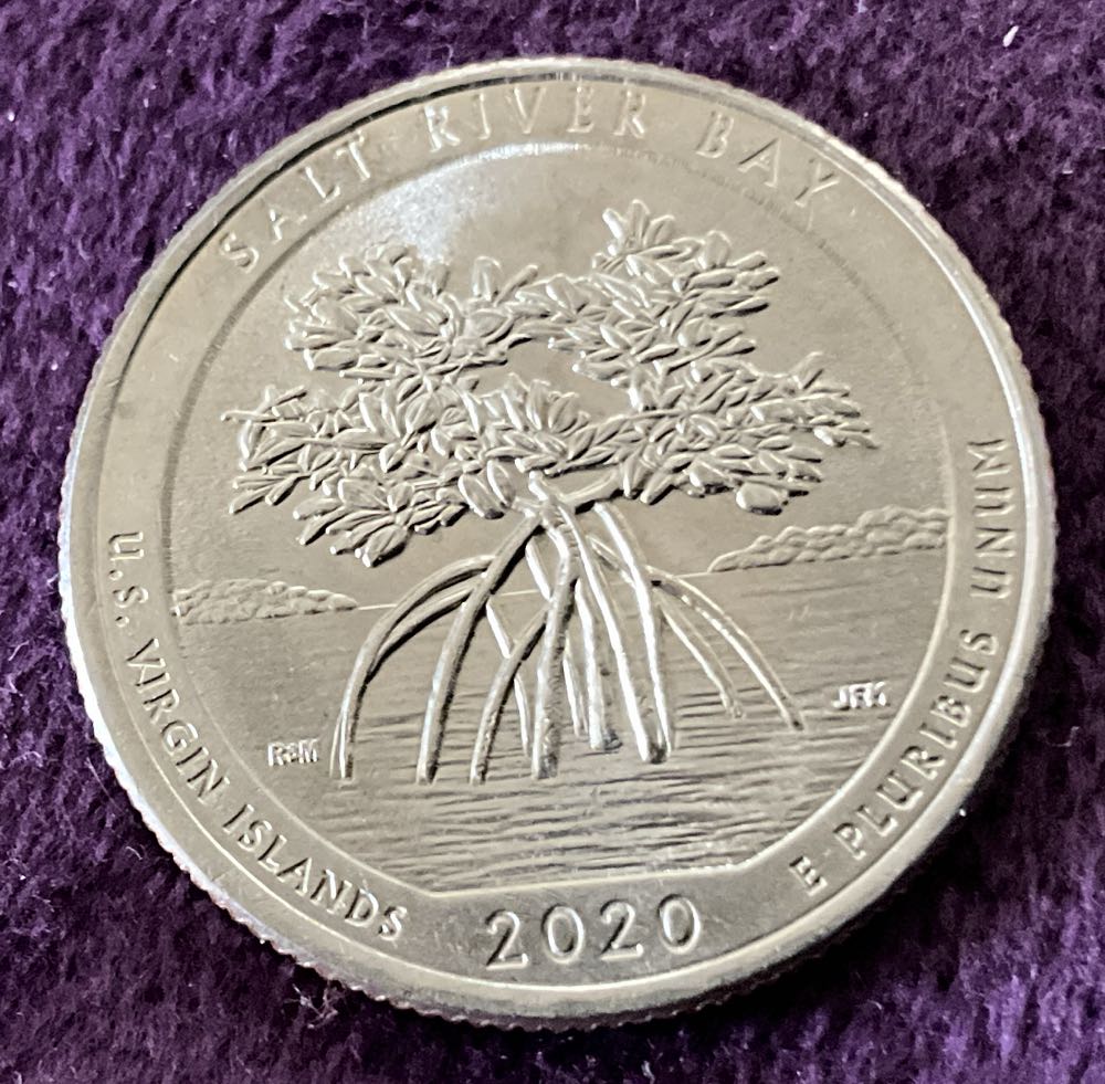Washington Quarter 2020 P Salt River Bay  coin collectible - Main Image 2
