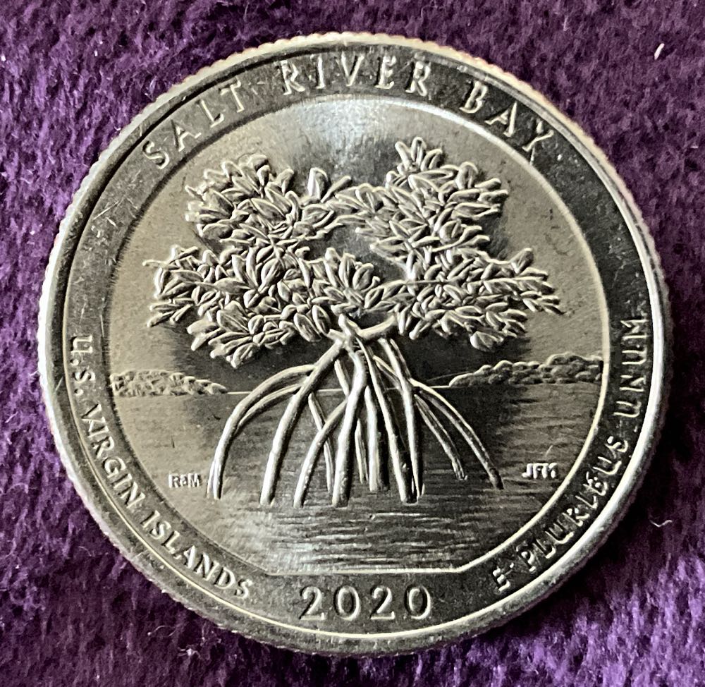 Washington Quarter 2020 P Salt River Bay  coin collectible - Main Image 4