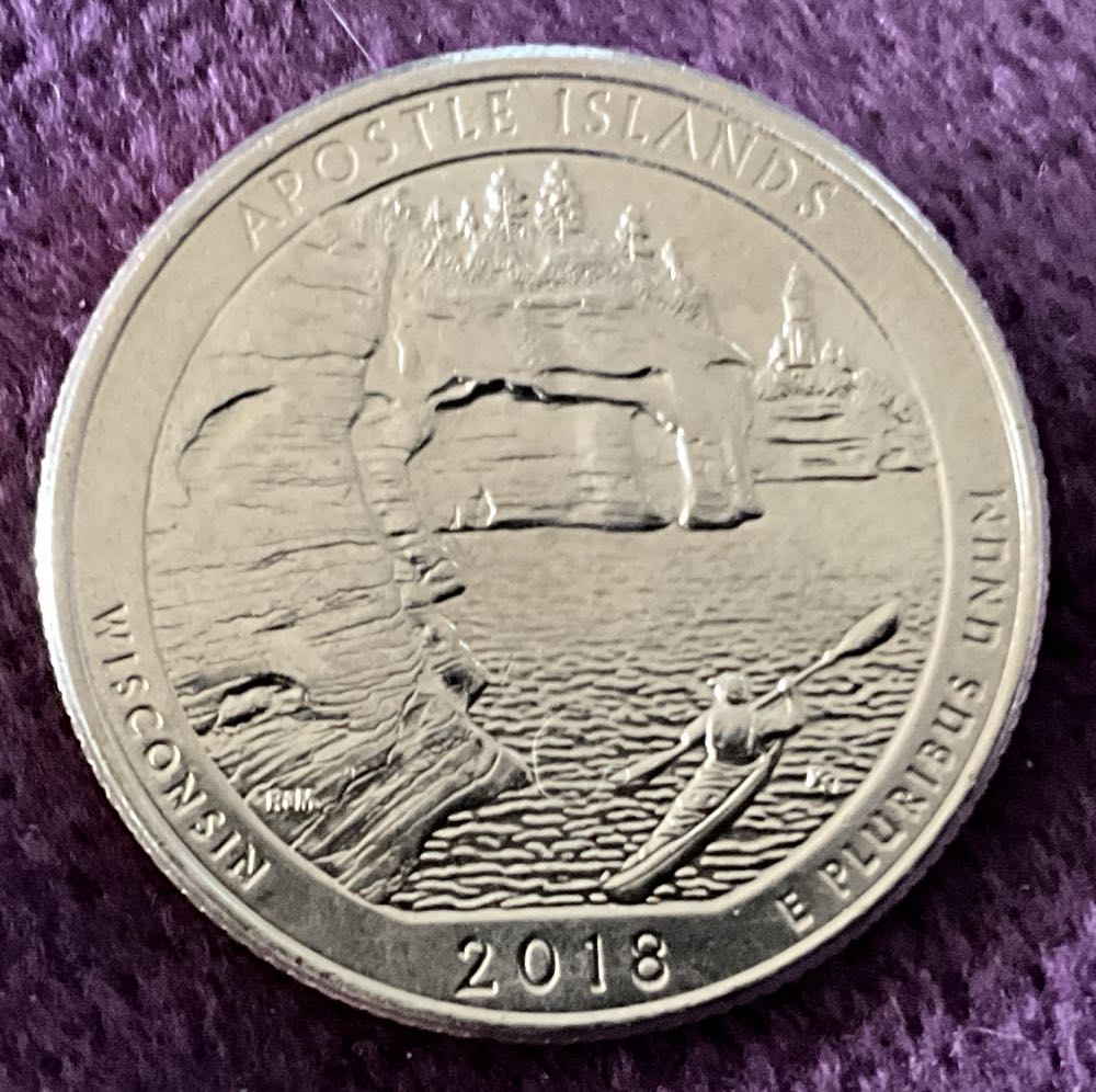 Washington Quarter 2018 D Apostle Island  coin collectible - Main Image 2