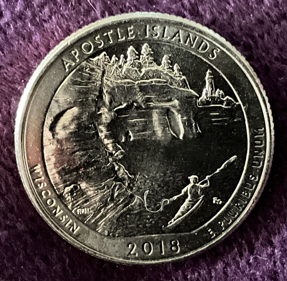Washington Quarter 2018 D Apostle Island  coin collectible - Main Image 4