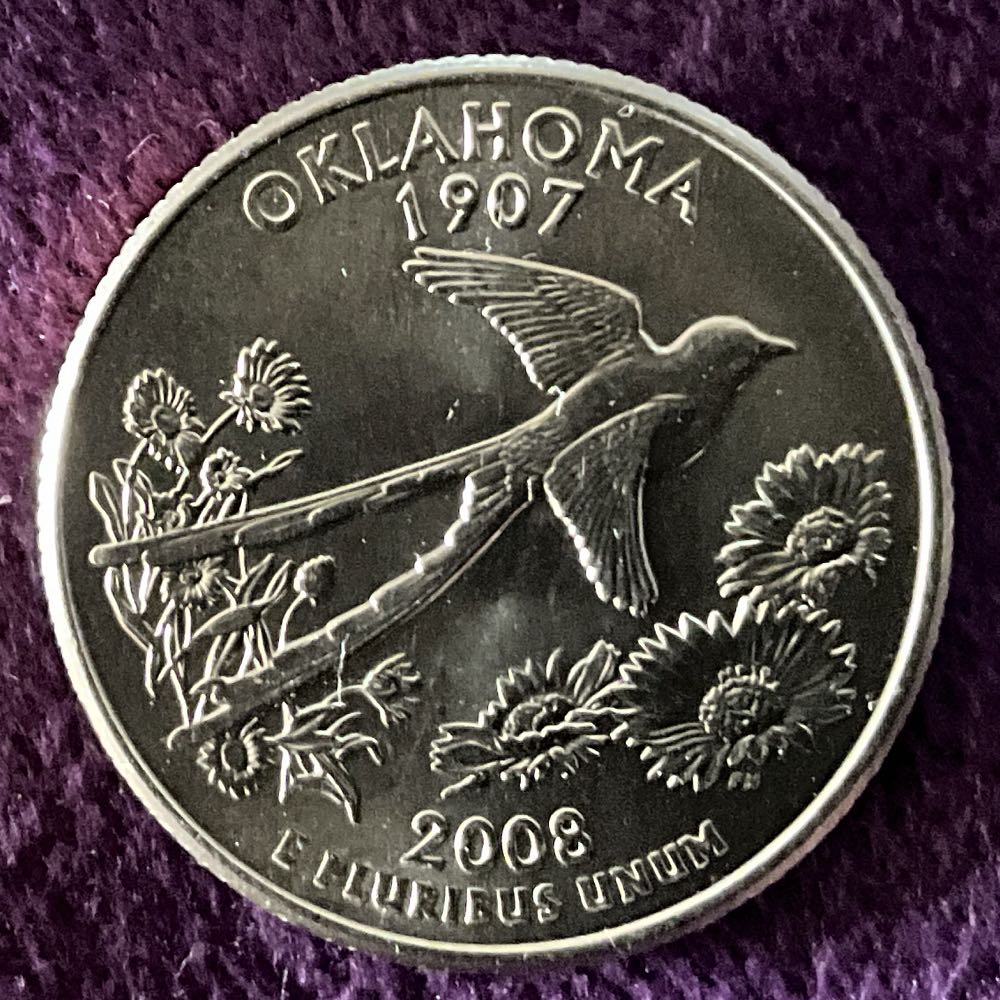 Washington Quarter 2008 D Oklahoma  coin collectible - Main Image 4