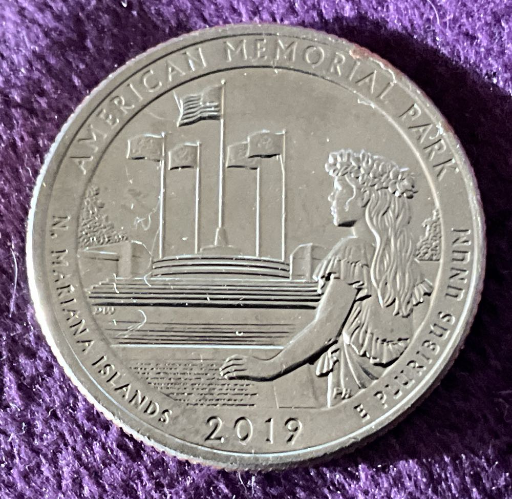 Washington Quarter 2019 D American Memorial Parkway  coin collectible - Main Image 2