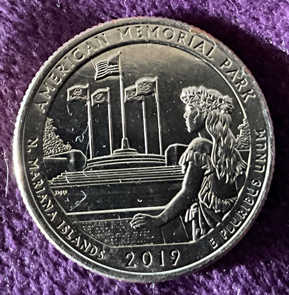 Washington Quarter 2019 D American Memorial Parkway  coin collectible - Main Image 4