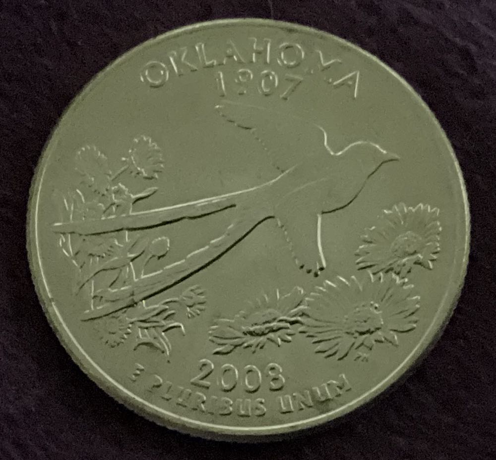 Washington Quarter 2008 D Oklahoma  coin collectible - Main Image 2