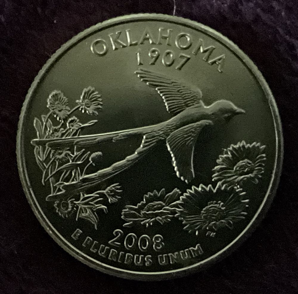 Washington Quarter 2008 D Oklahoma  coin collectible - Main Image 4