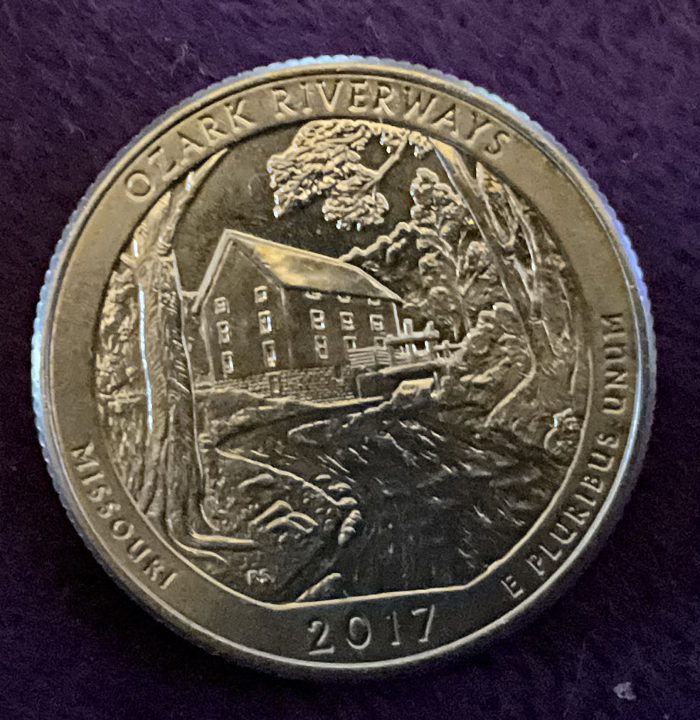 Washington Quarter 2017 D Ozark Riverways  coin collectible - Main Image 4