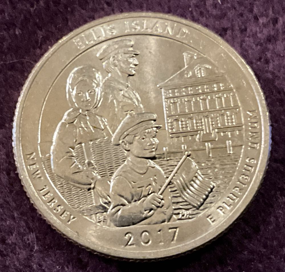 Washington Quarter 2017 D Ellis Island  coin collectible - Main Image 2