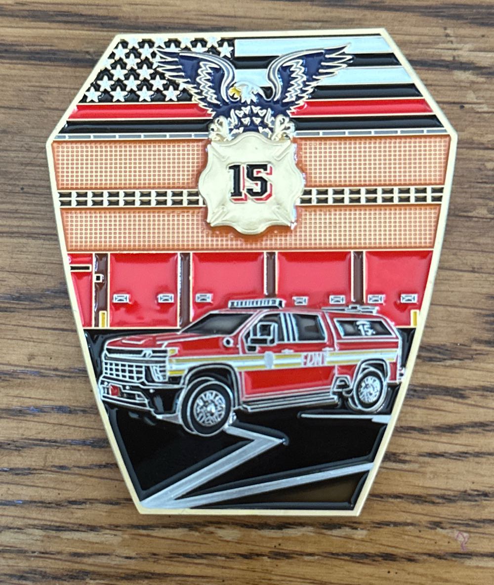 FDNY Division 15  coin collectible - Main Image 2