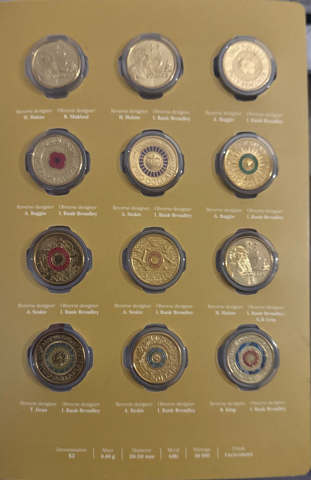 2018 30th Anniversary Of The $2 12 Folder Set Folder Ram Australia  coin collectible [Barcode 9314688100947] - Main Image 2