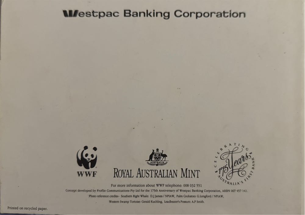 Australian Species Medallions Westpac  coin collectible - Main Image 4