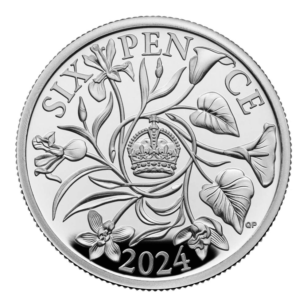 2024 Sixpence Silver Brilliant Uncirculated Coin  coin collectible - Main Image 3