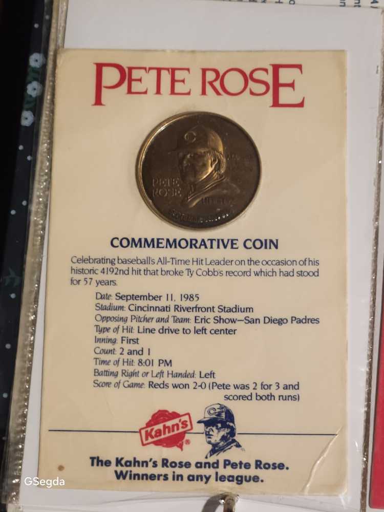 Pete Rose  coin collectible - Main Image 2