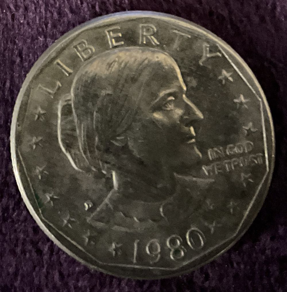 Susan B. Anthony 1980 D  coin collectible - Main Image 3