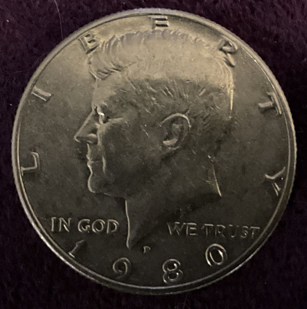 Half Dollar JFK 1980 D 3  coin collectible - Main Image 3