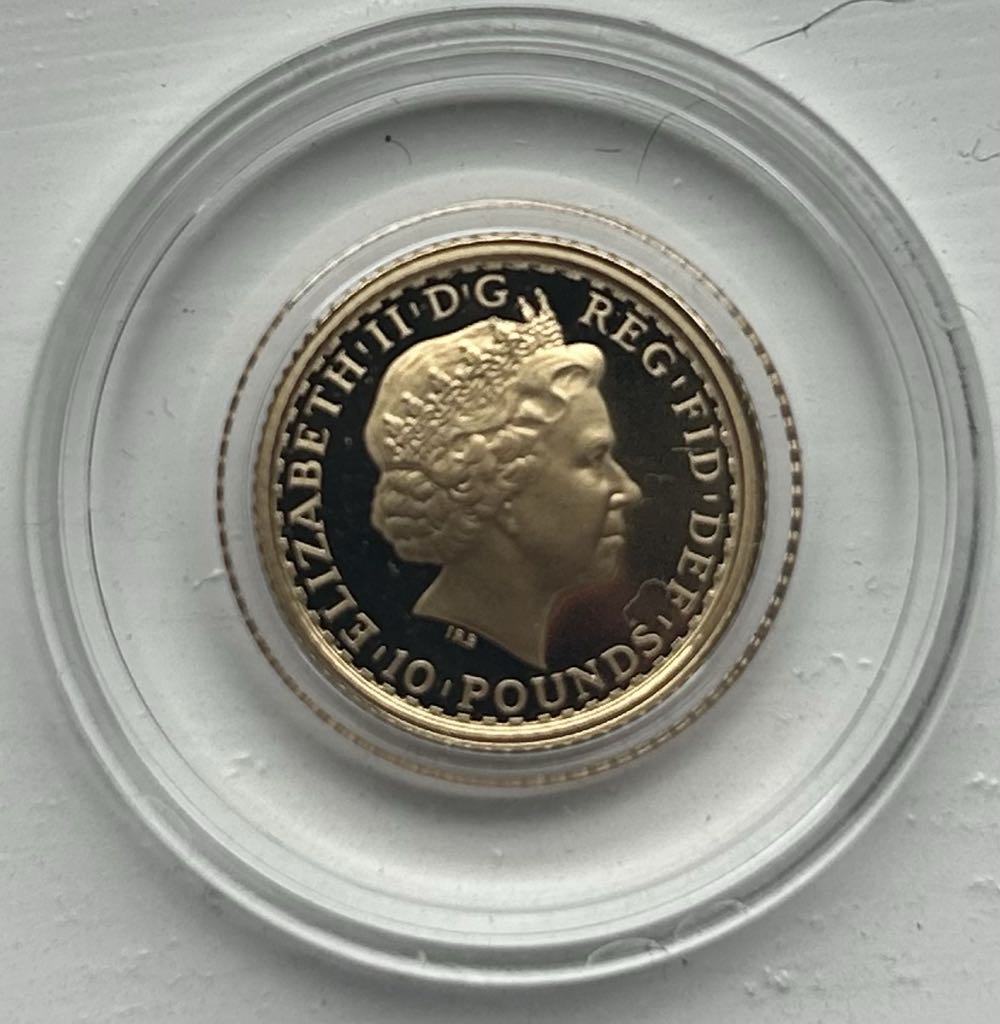 1996 Britannia - Proof 1/10th Gold  coin collectible - Main Image 2
