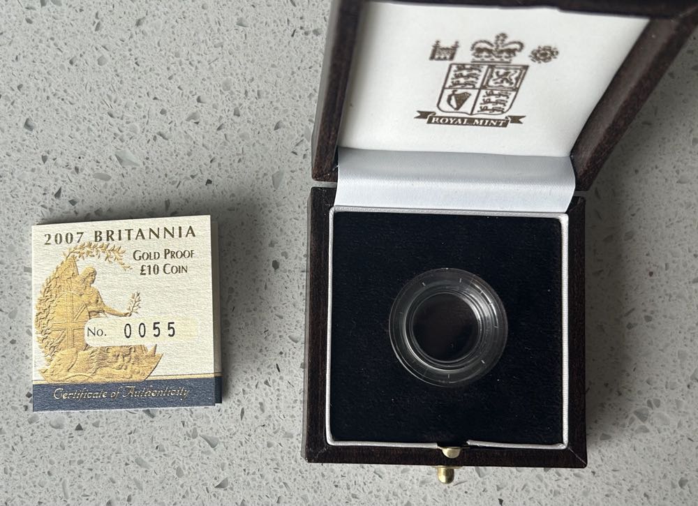 1996 Britannia - Proof 1/10th Gold  coin collectible - Main Image 3