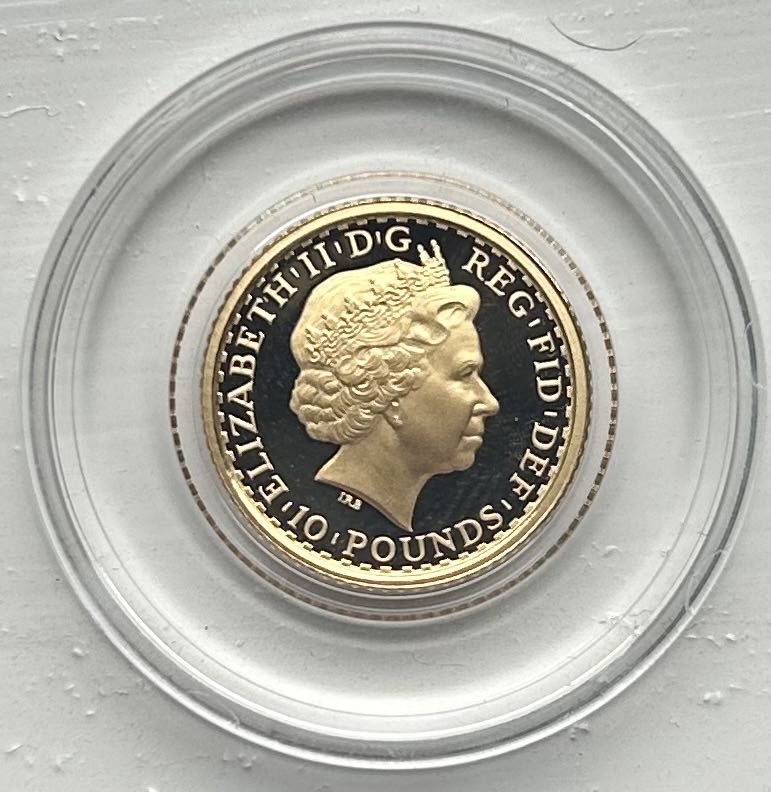 2008 Britannia - Proof 1/10th Gold  coin collectible - Main Image 2