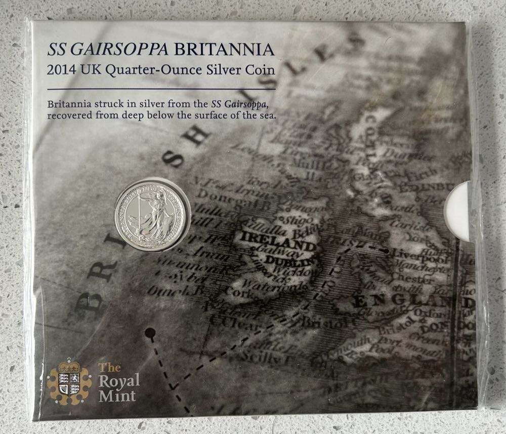 2014 Britannia - 1/4 Gairsoppa  coin collectible - Main Image 2