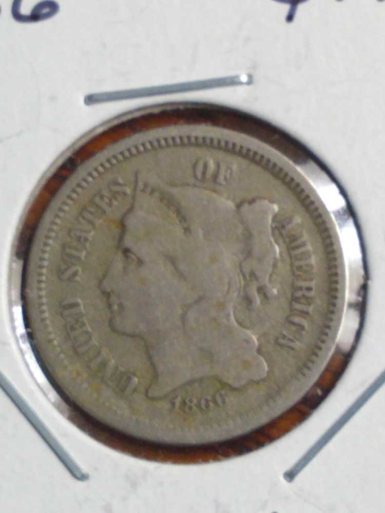 Nickel 1866 Three Cent Nickel   coin collectible - Main Image 3