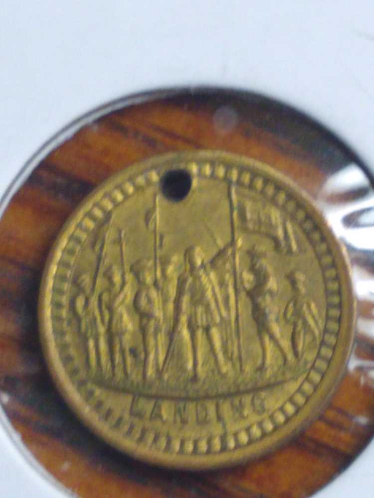 1893 World Columbian Brass Evlit  coin collectible - Main Image 2
