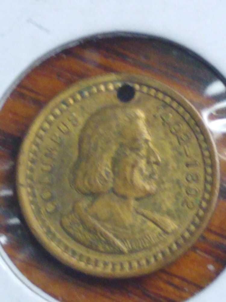 1893 World Columbian Brass Evlit  coin collectible - Main Image 3