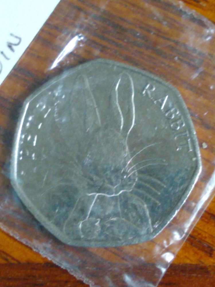 Foreign 2016 .50 Pence Peter Rabbit   coin collectible - Main Image 2