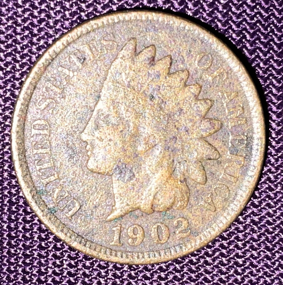 Penny 1902 Indian Head  coin collectible - Main Image 3