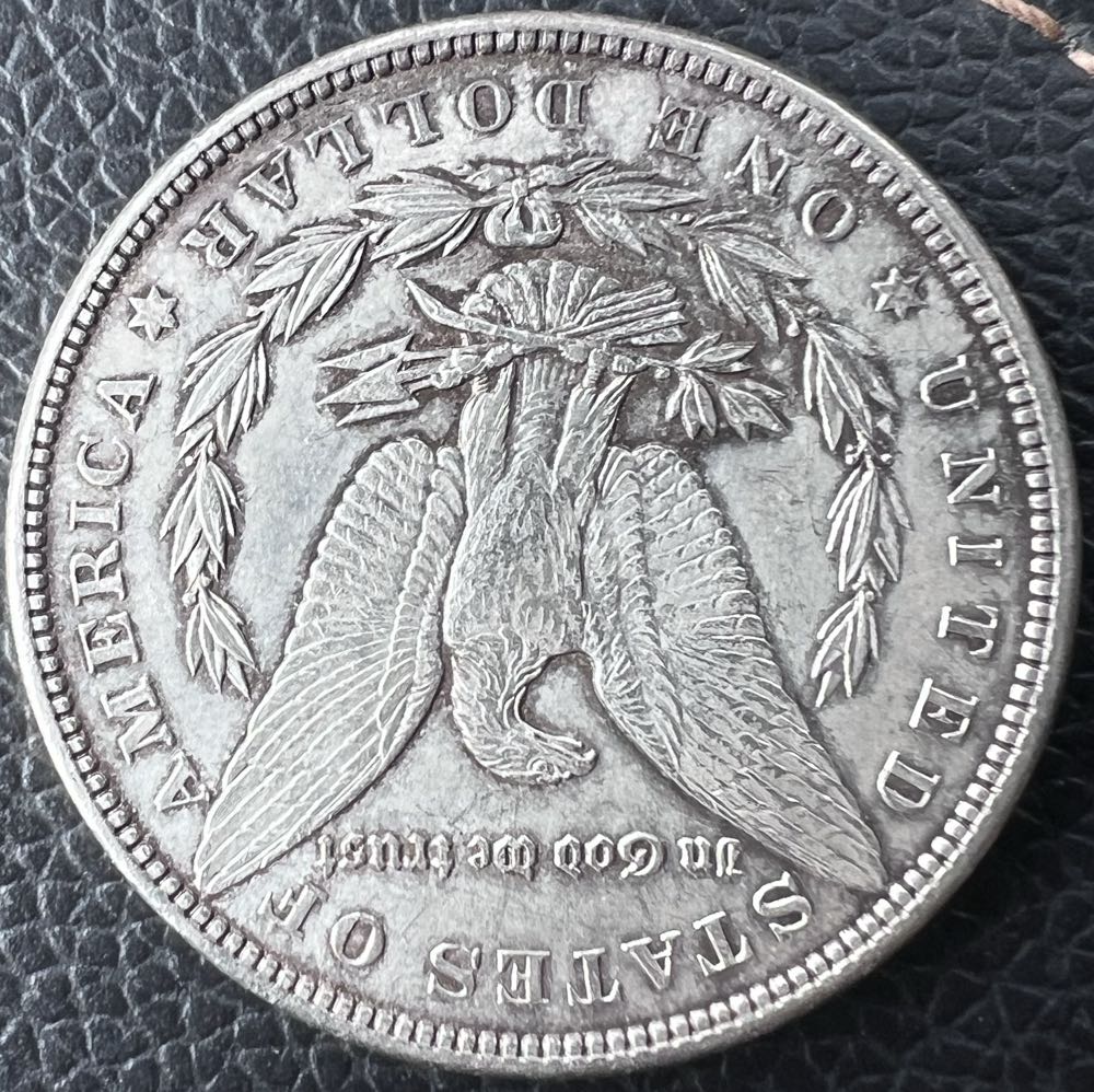 1896 (NM) - Morgan Silver Dollar (Upside Down Eagle)  coin collectible - Main Image 2