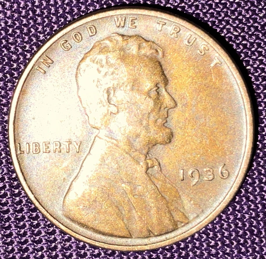 Penny 1936 Lincoln  1  coin collectible - Main Image 3