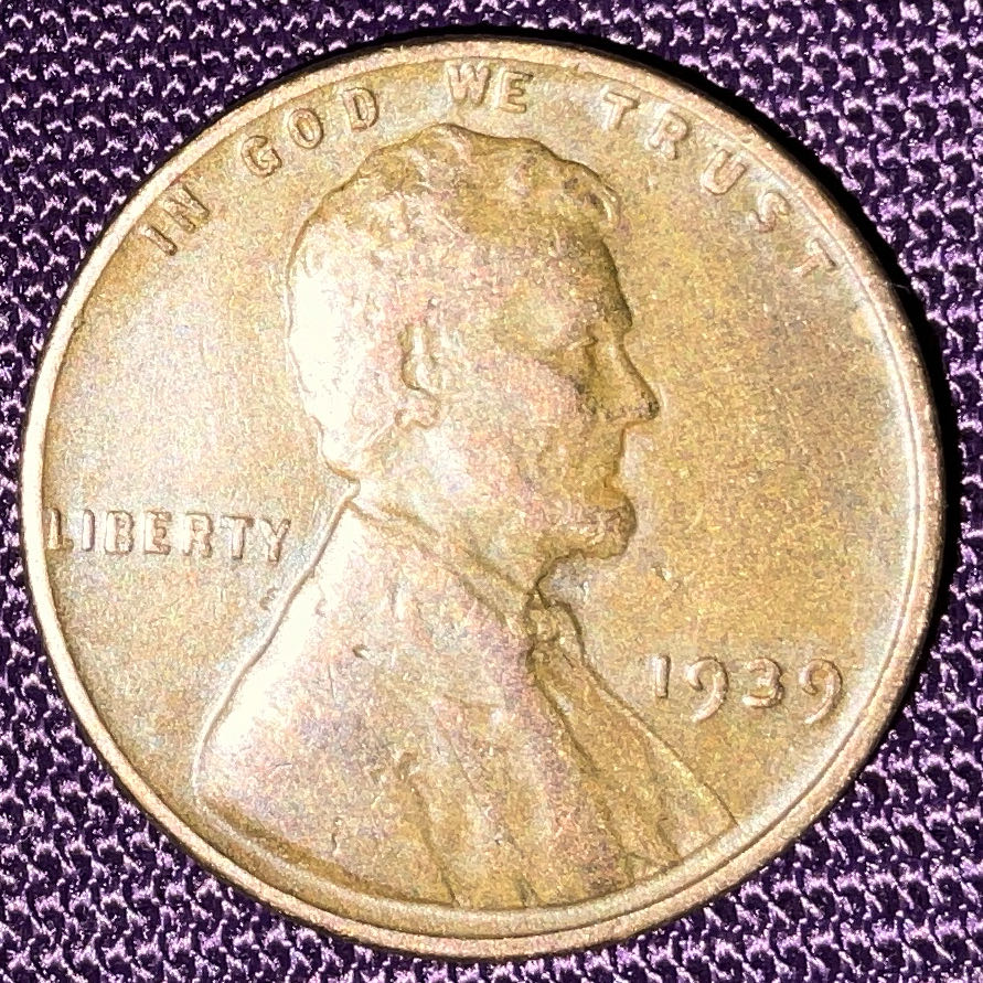 Penny 1939 Lincoln  6  coin collectible - Main Image 3