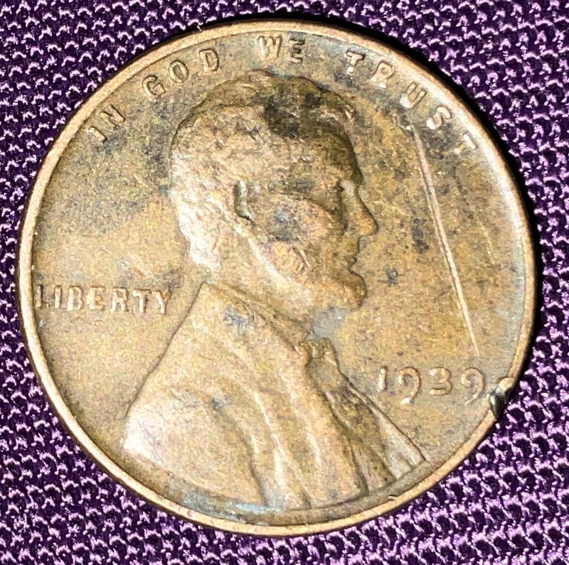 Penny 1939 Lincoln  3  coin collectible - Main Image 3