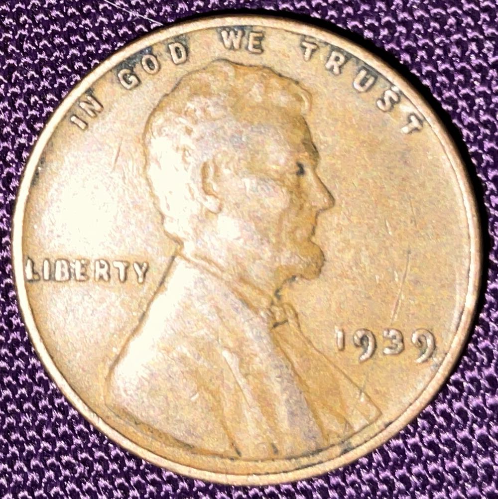 Penny 1939 Lincoln  4  coin collectible - Main Image 3