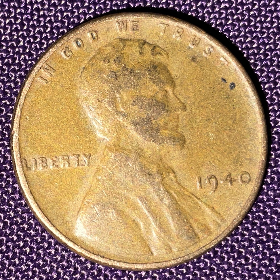 Penny 1940 Lincoln  5  coin collectible - Main Image 3