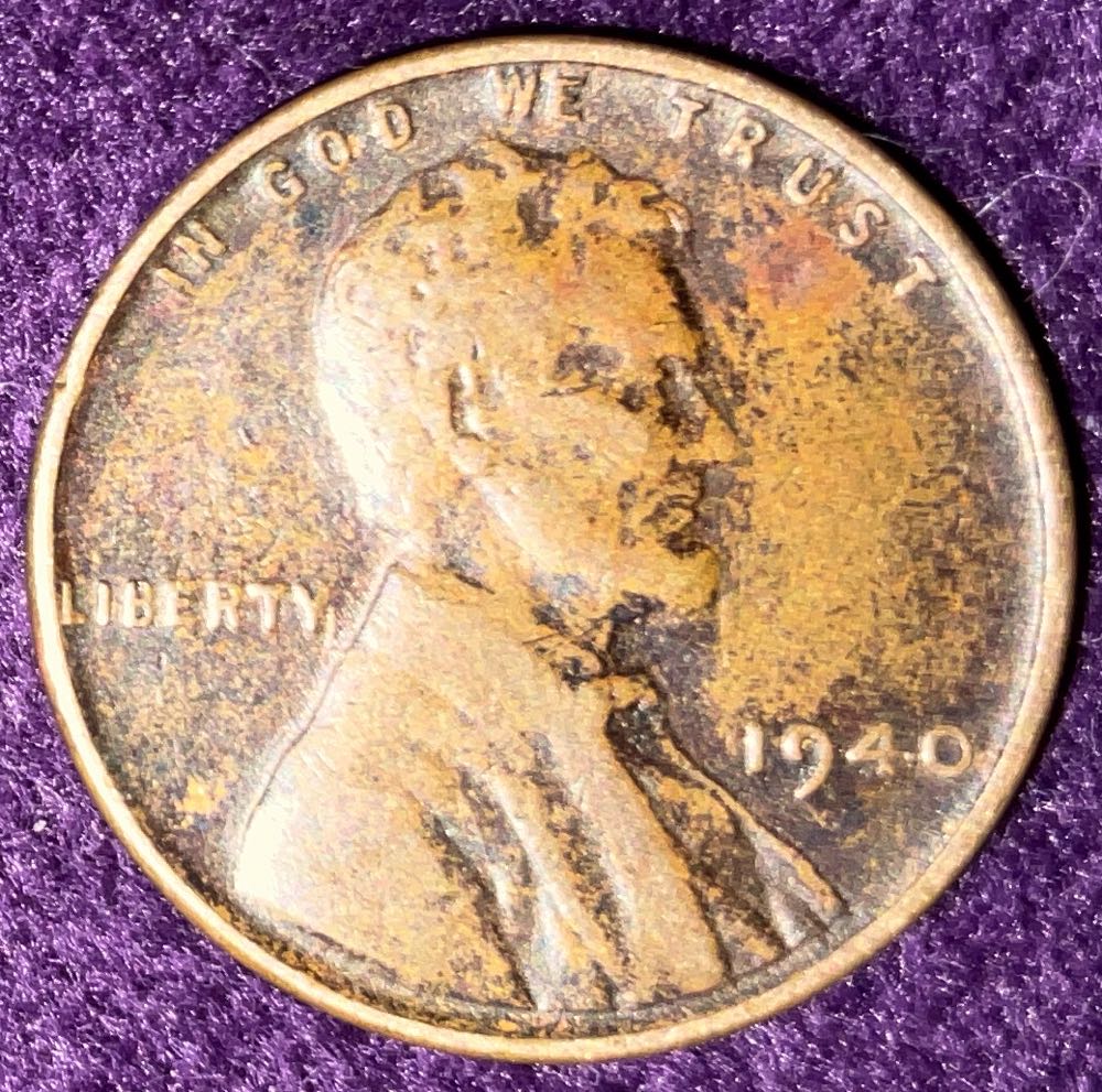 Penny 1940 Lincoln  7  coin collectible - Main Image 3
