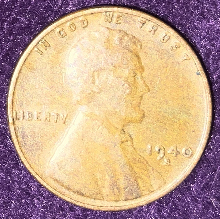 Penny 1940 Lincoln S  2  coin collectible - Main Image 3
