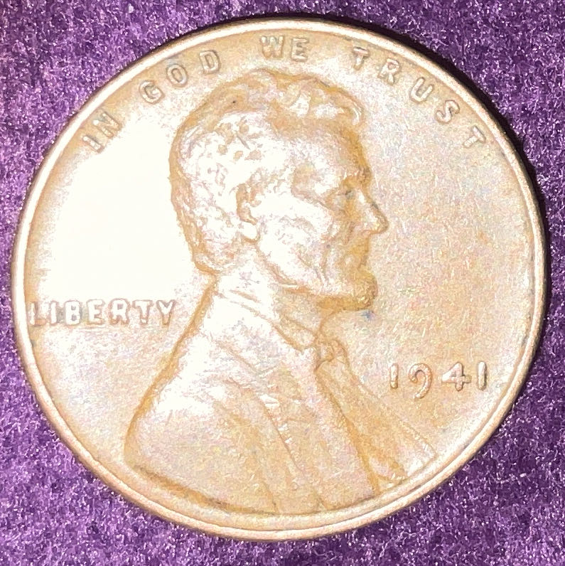 Penny 1941 Lincoln  2  coin collectible - Main Image 3