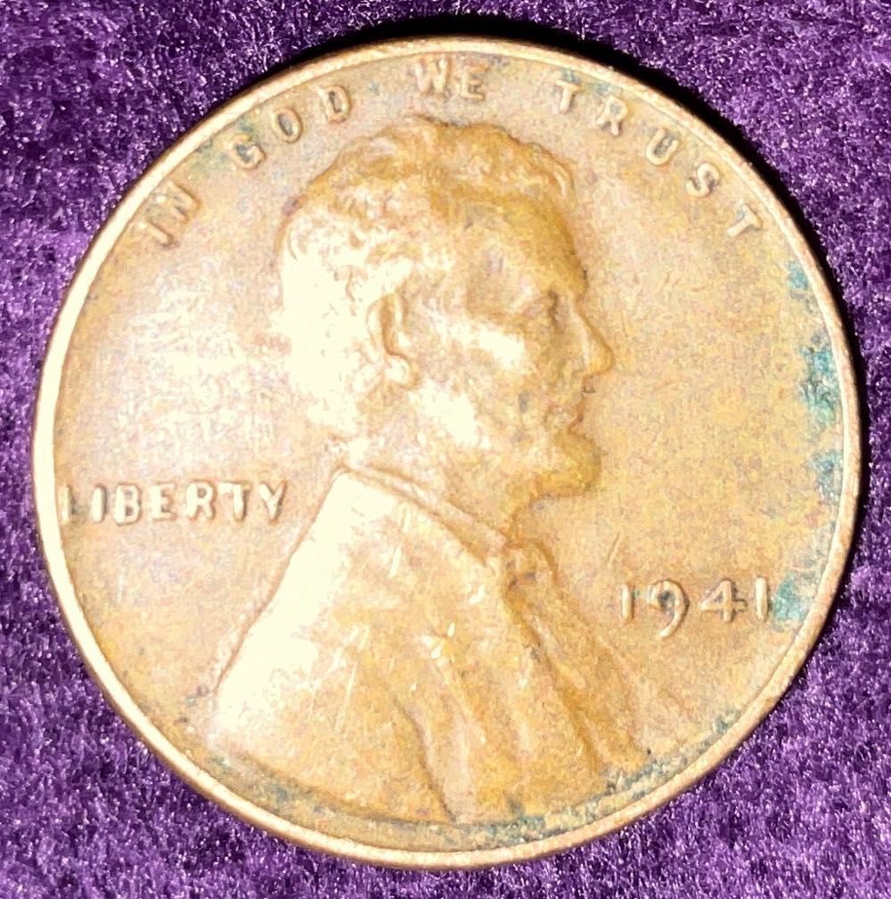 Penny 1941 Lincoln  4  coin collectible - Main Image 3