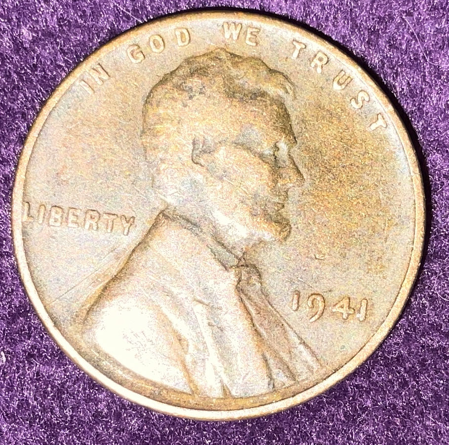 Penny 1941 Lincoln  7  coin collectible - Main Image 3