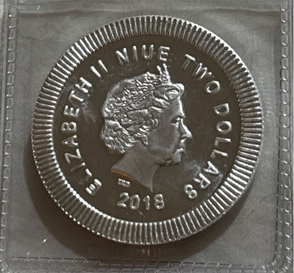 Niue $2 1 oz Silver Czech Lion  coin collectible - Main Image 2