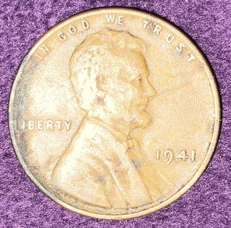 Penny 1941 Lincoln  9  coin collectible - Main Image 3
