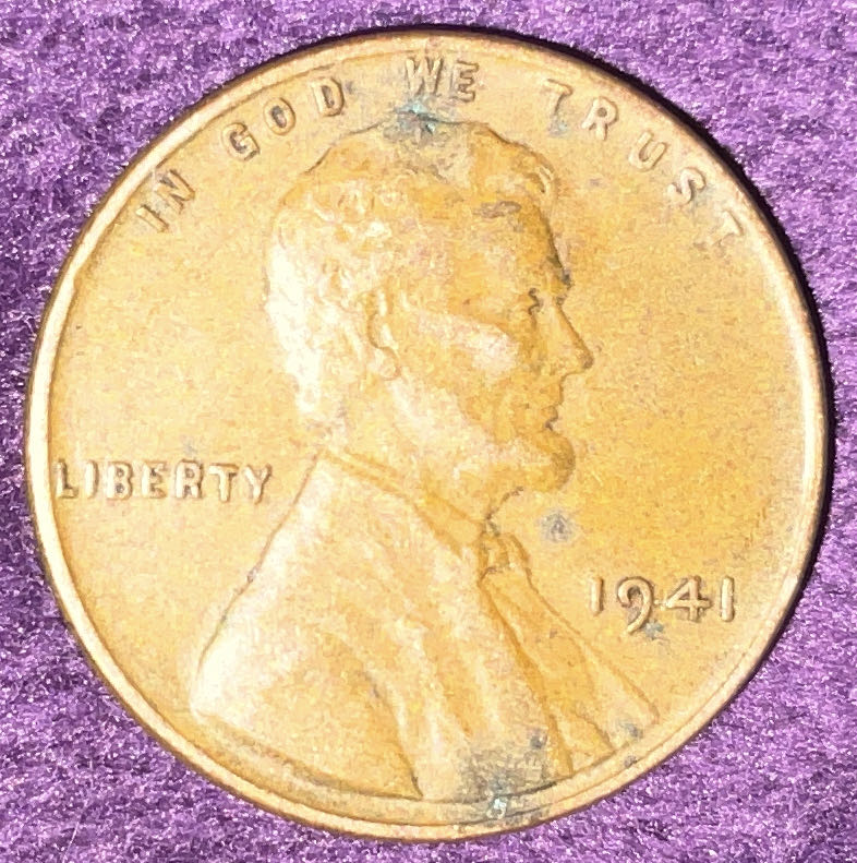 Penny 1941 Lincoln  10  coin collectible - Main Image 3
