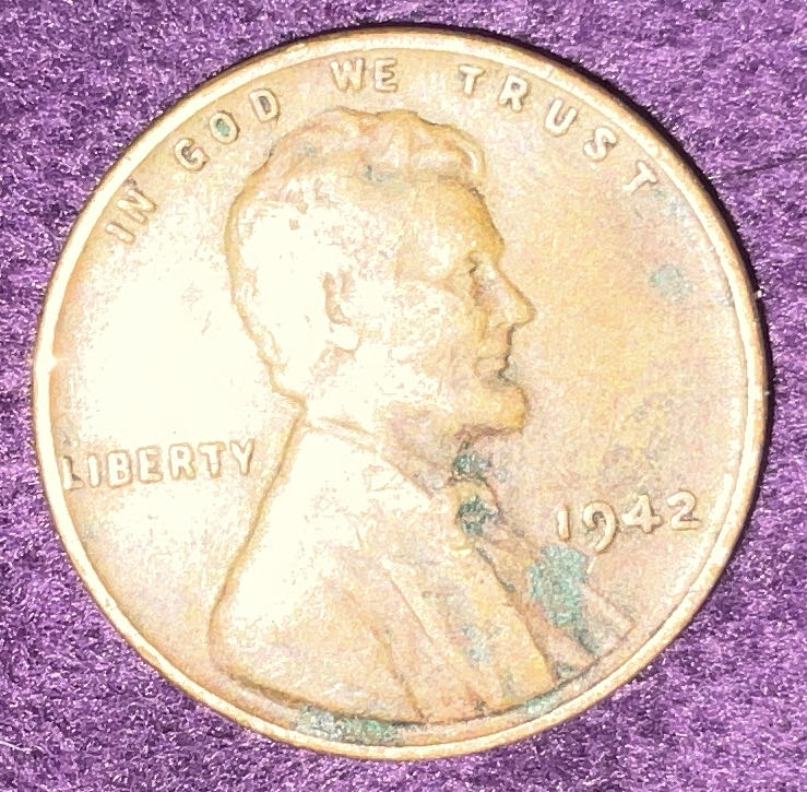 Penny 1942 Lincoln  1  coin collectible - Main Image 3