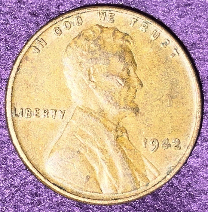 Penny 1942 Lincoln  5  coin collectible - Main Image 3