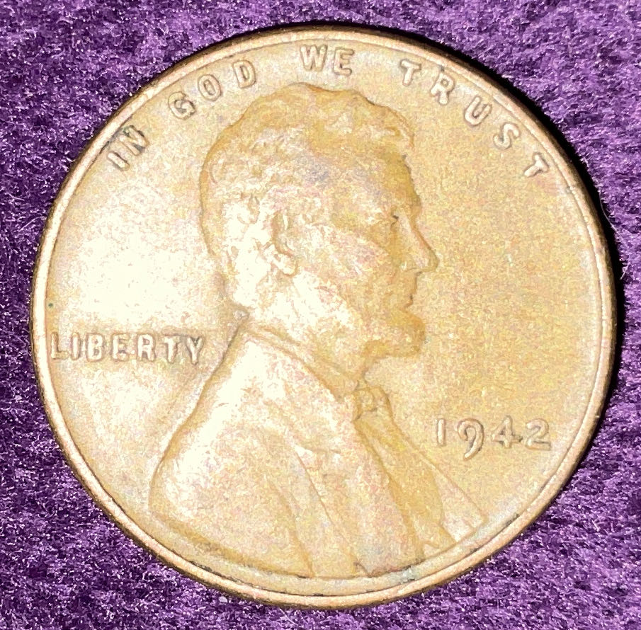 Penny 1942 Lincoln  6  coin collectible - Main Image 3