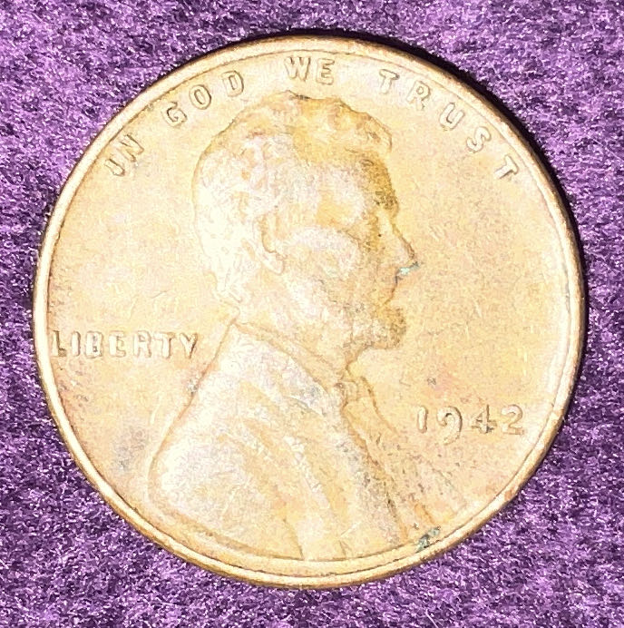 Penny 1942 Lincoln  18  coin collectible - Main Image 3