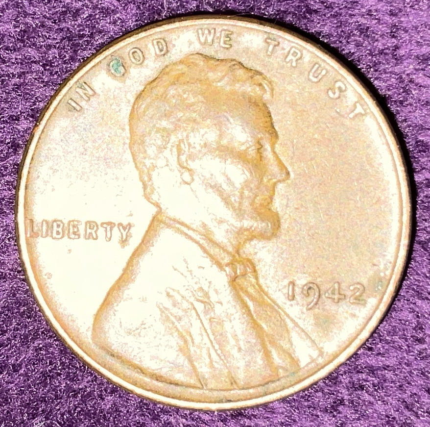 Penny 1942 Lincoln  10  coin collectible - Main Image 3