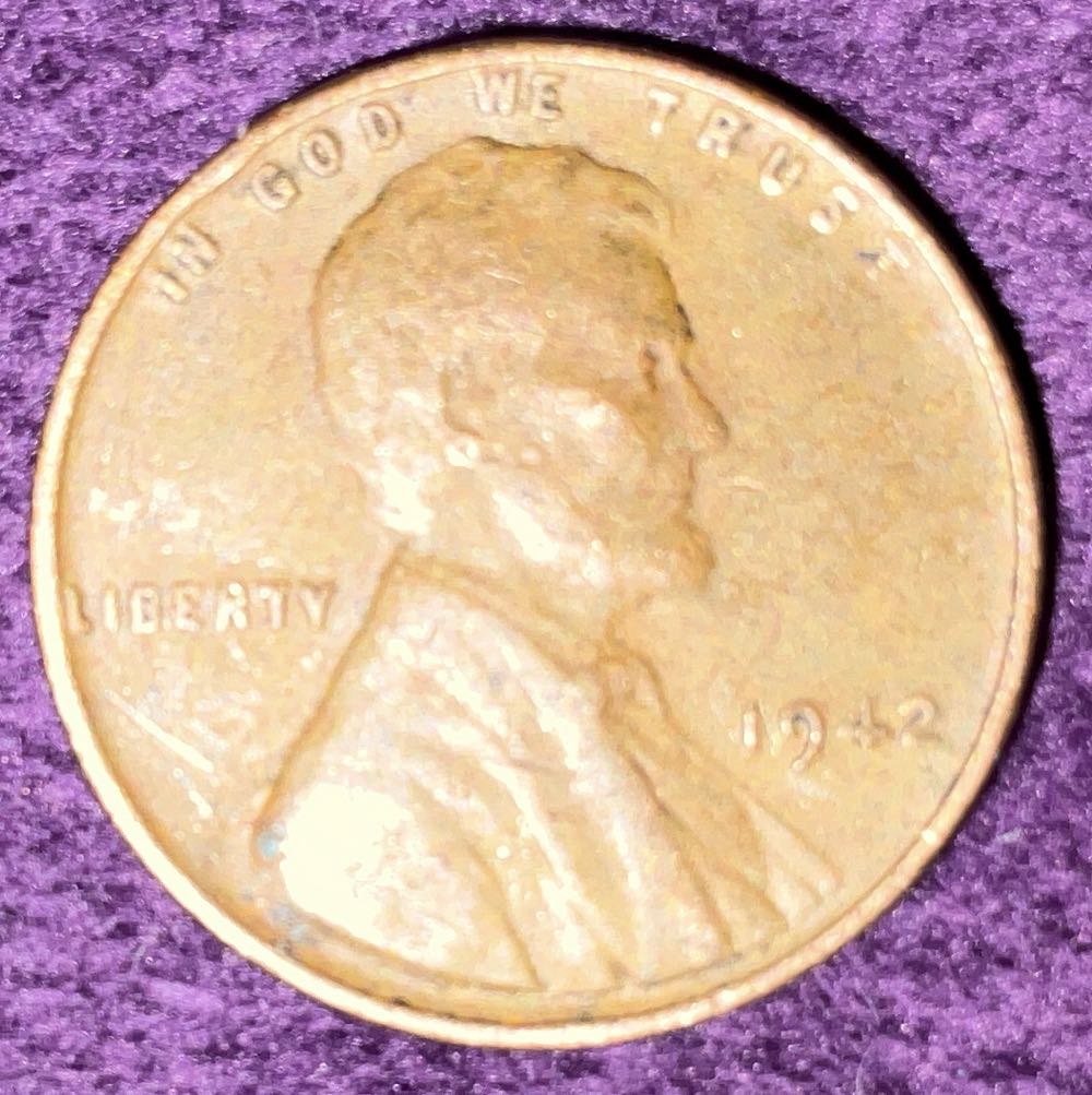 Penny 1942 Lincoln  14  coin collectible - Main Image 3